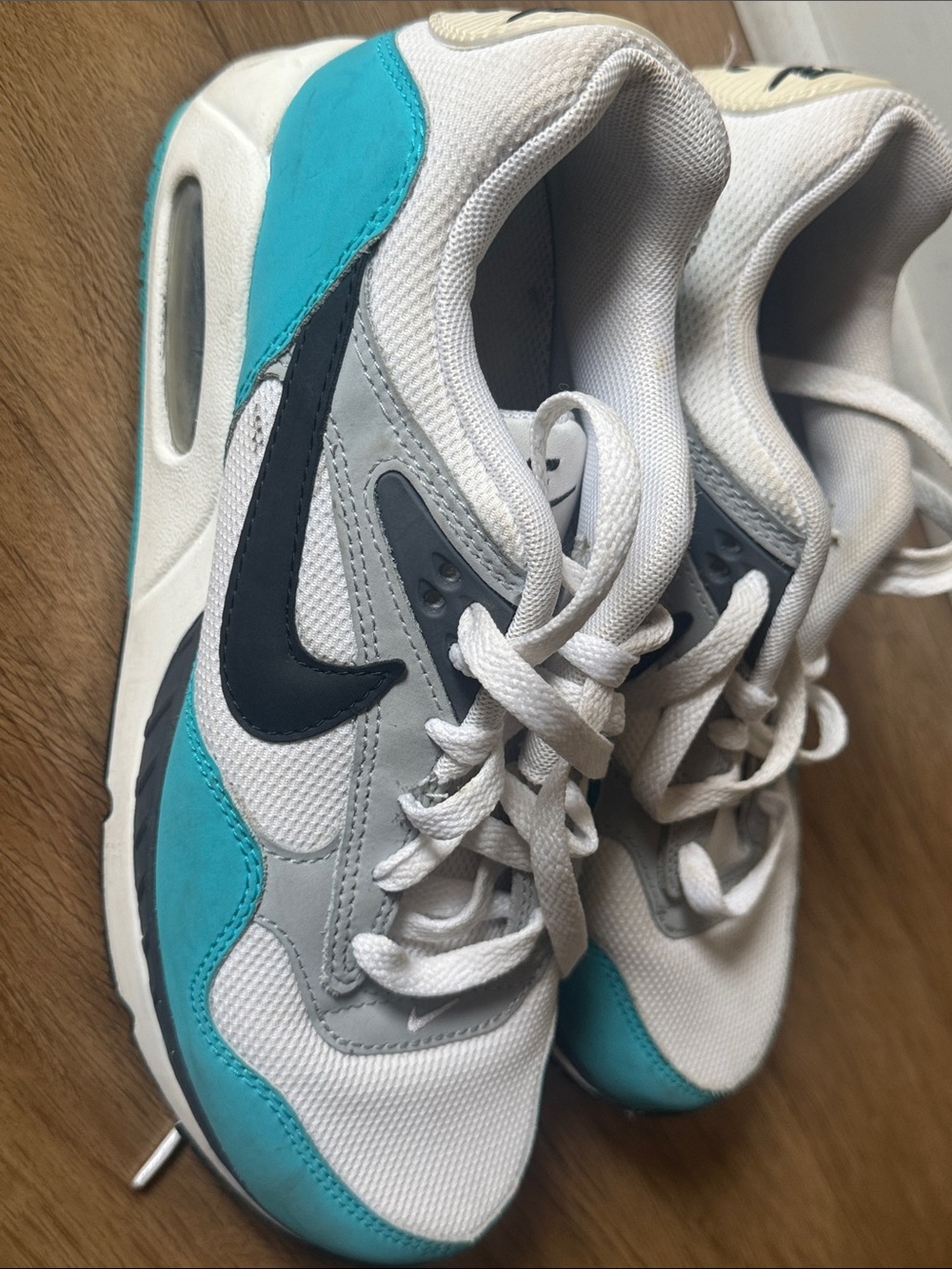 Women’s Nike White, Teal & Black Athletic Sneakers